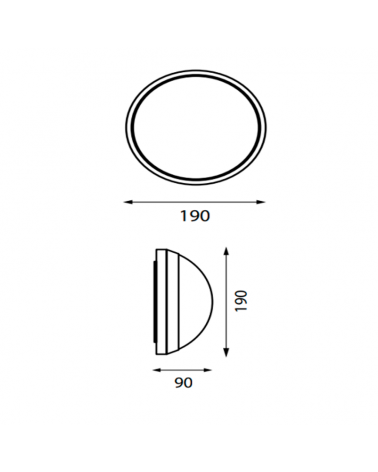 Aplique de exterior de aluminio y cristal E27 IP54