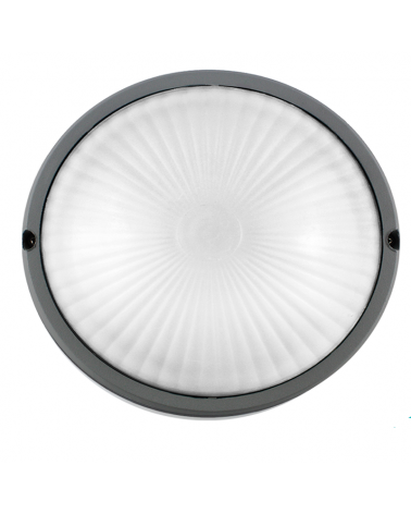 Aplique de exterior de aluminio y cristal E27 IP54