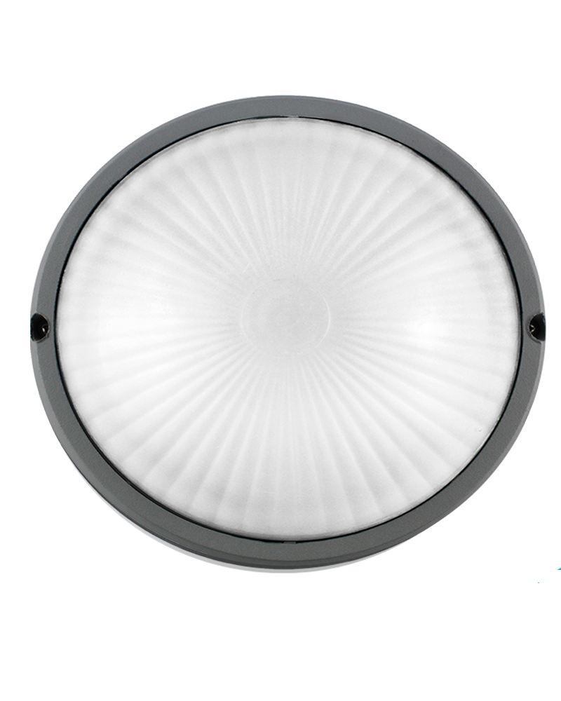 Outdoor wall light in aluminum and glass E27 IP54 grey