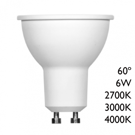 LED spot Dichroic 50mm LED 6W GU10 60°