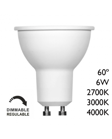 LED spot Dichroic 50mm LED Dimmable 6W GU10 60°