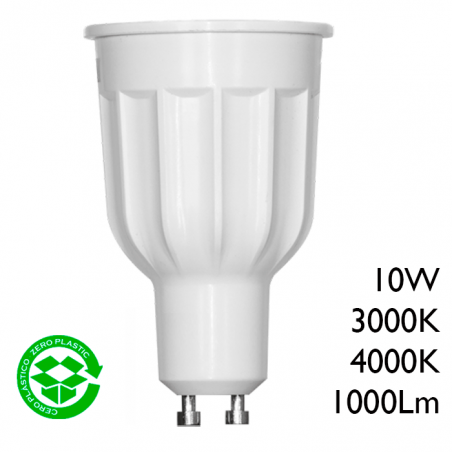 Spot Dicroica 50mm LED 10W GU10 60° alta luminosidad 1000Lm