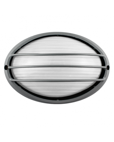 Aplique de exterior de aluminio y cristal reja E27 90W IP54