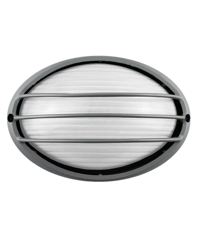 Aplique de exterior de aluminio y cristal reja E27 90W IP54