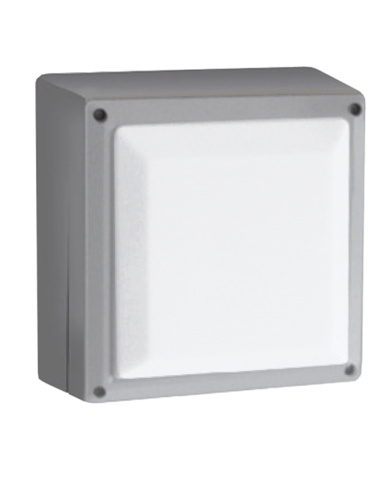 Outdoor wall light in aluminum and pc E27 120W IP54