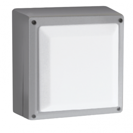 Outdoor wall light in aluminum and pc E27 120W IP54