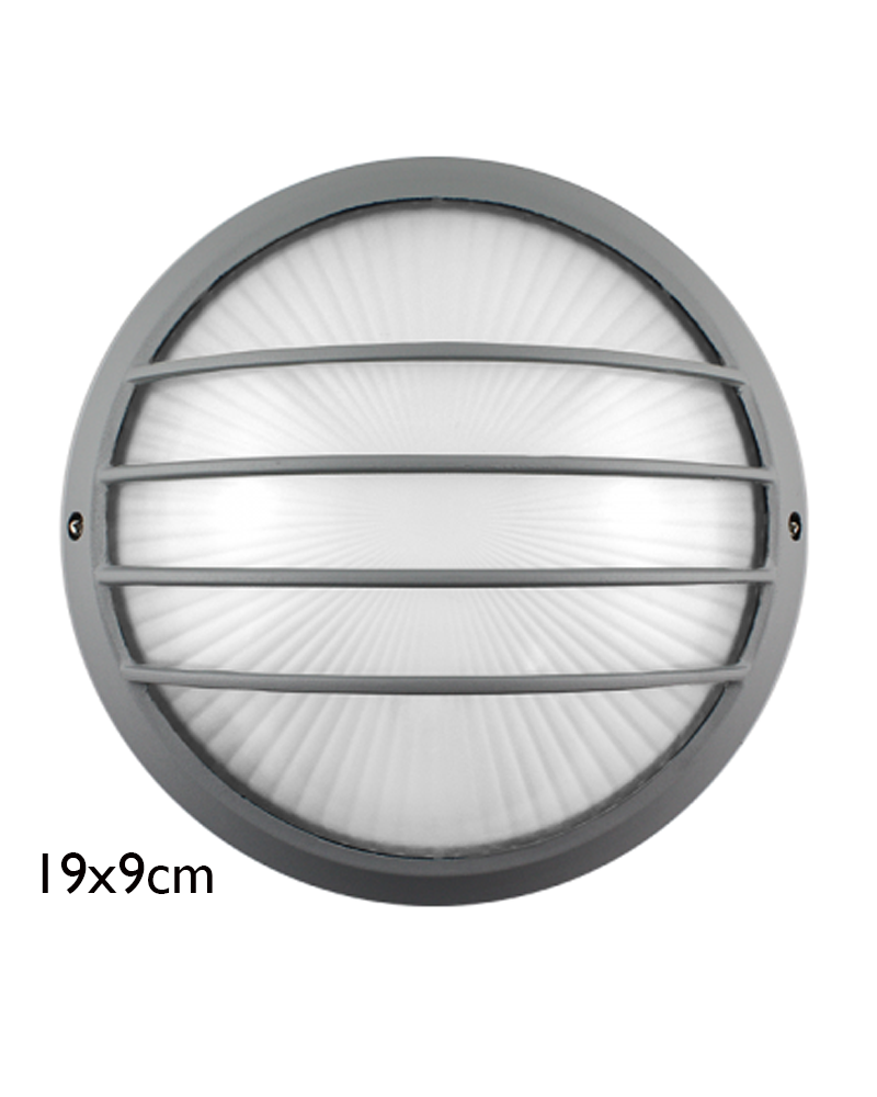 Outdoor wall light in aluminum and glass E27 120W IP54