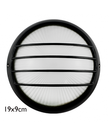 Outdoor wall light in aluminum and glass E27 120W IP54