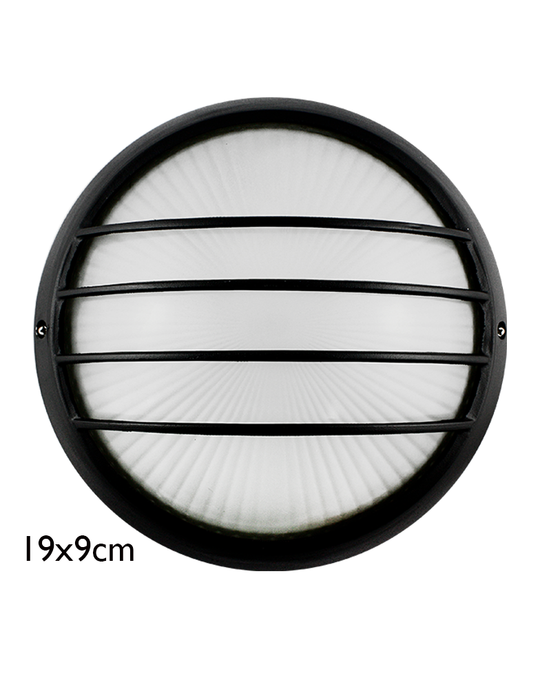 Outdoor wall light in aluminum and glass E27 120W IP54