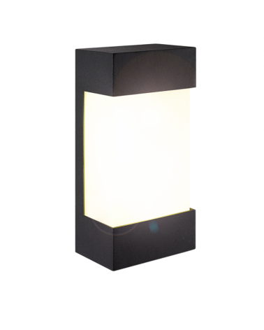 Outdoor wall light in aluminum and pc E27 120W IP54