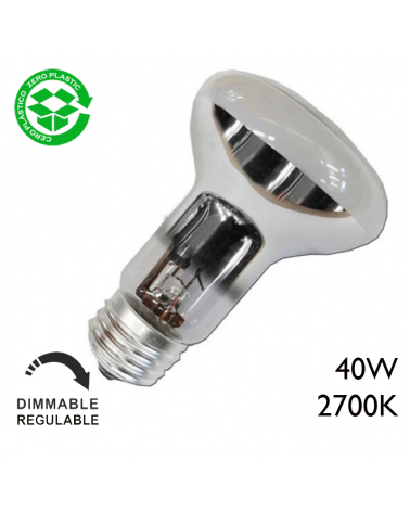 Incandescent reflector bulb R63 40W E27 Dimmable