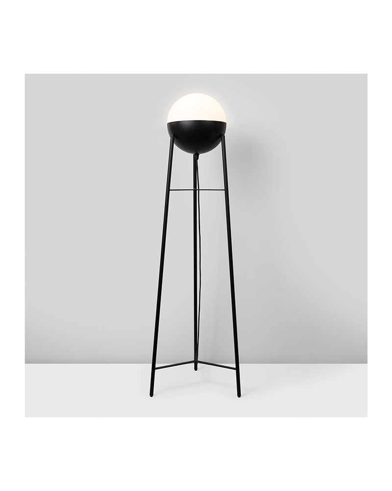 Design floor lamp mobile sphere 35cm with tripod support 101.2cm E-27
