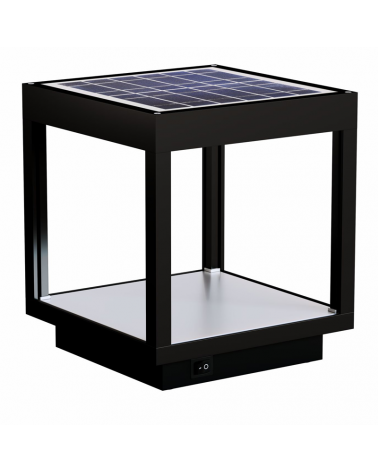 Lámpara solar LED portátil 18cm fabricado en aluminio 3,5W 3000K IP65