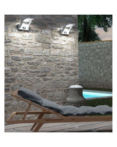 15.9cm wall mounted solar projector Aluminum white color movement sensor automatic day/night LED 1.6W 4000K