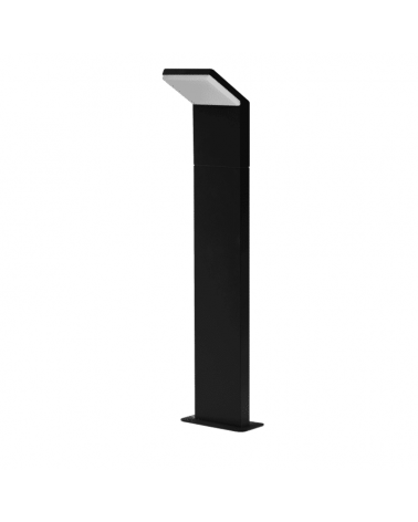 LED Outdoor bollard light 60cm high in black aluminum IP54 9W