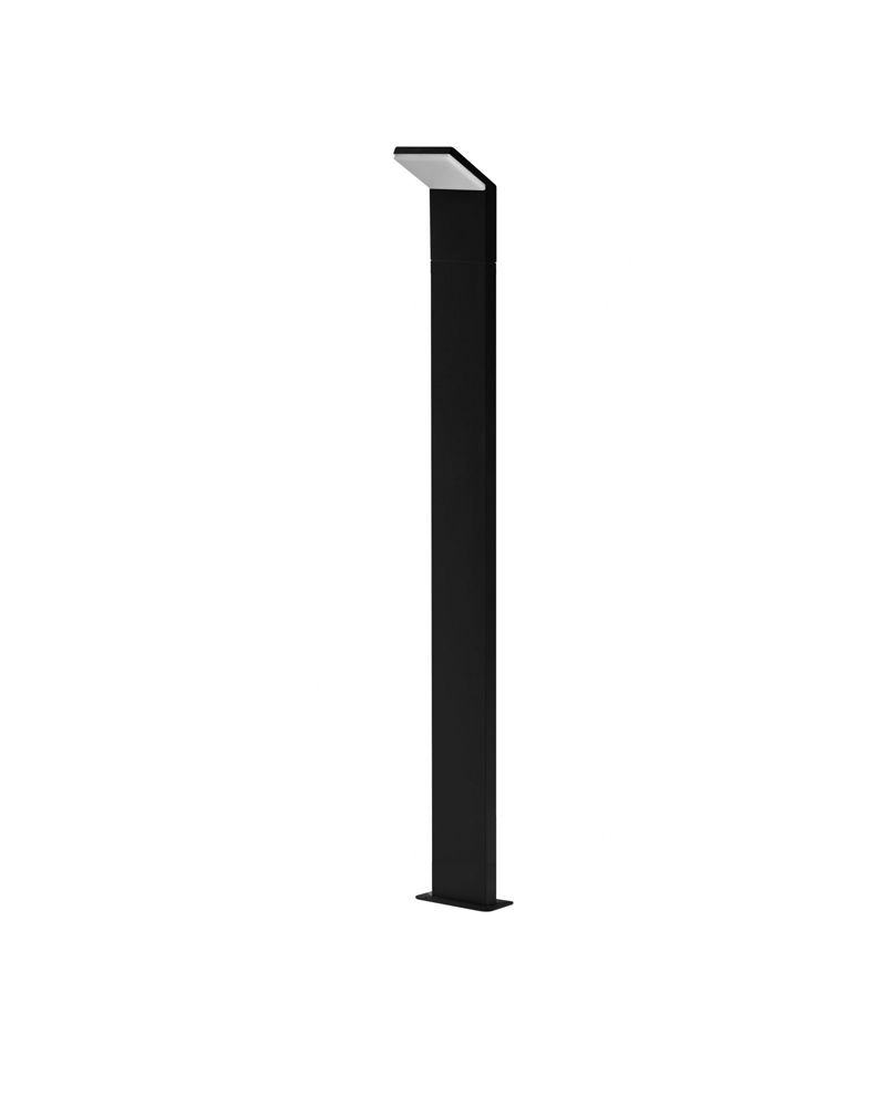 Baliza para exterior 110cm de altura de aluminio negro IP54 LED 9W