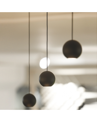 LED Black aluminum ceiling lamp with surface ceiling canopy 8.5W