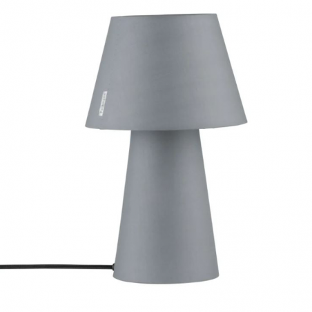 Floor lamp 62cm grey fabric E27 20W