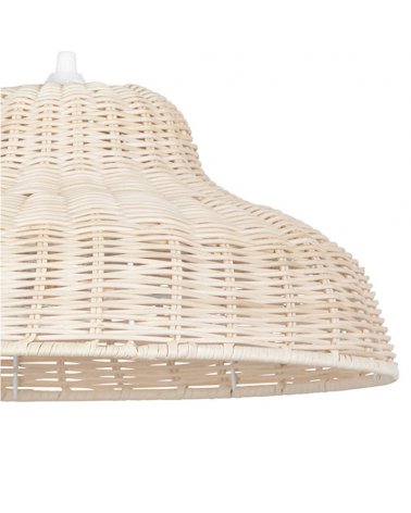 Lámpara de techo 38cm de ratán natural trenzado E27 100W