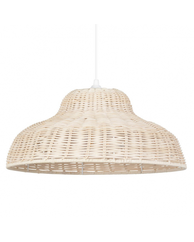 Lámpara de techo 38cm de ratán natural trenzado E27 100W