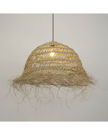 Ceiling lamp 59cm frayed esparto fibers E27 15W