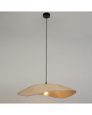 Ceiling lamp 78cm rattan braided E27 60W