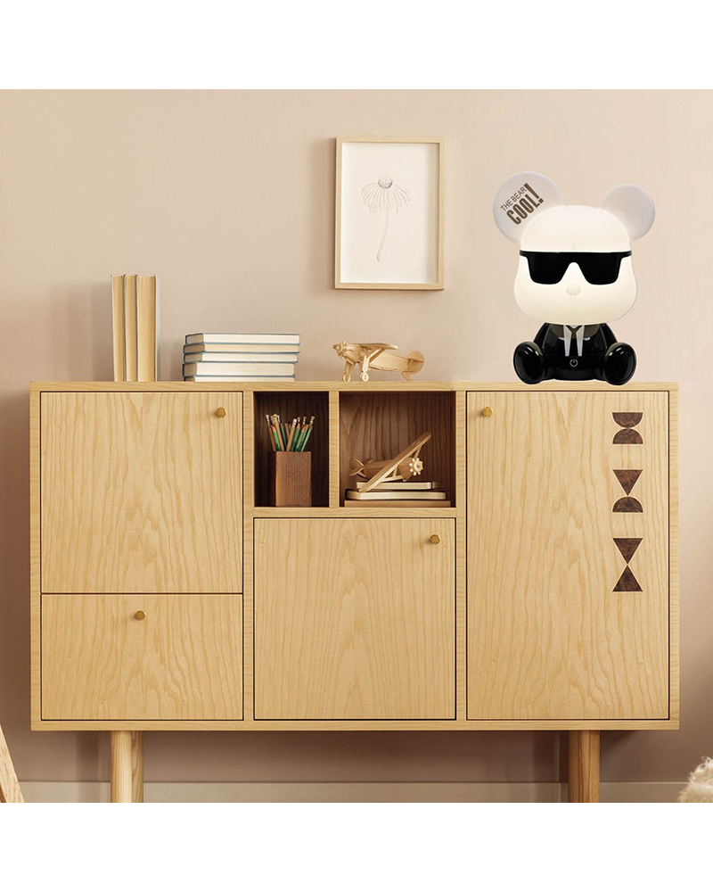 LED table lamp 28.5cm ABS bear shape touch button 3 intensities