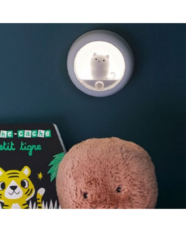 LED Magnetic pussy cat night light with motion sensor 3 lighting modes