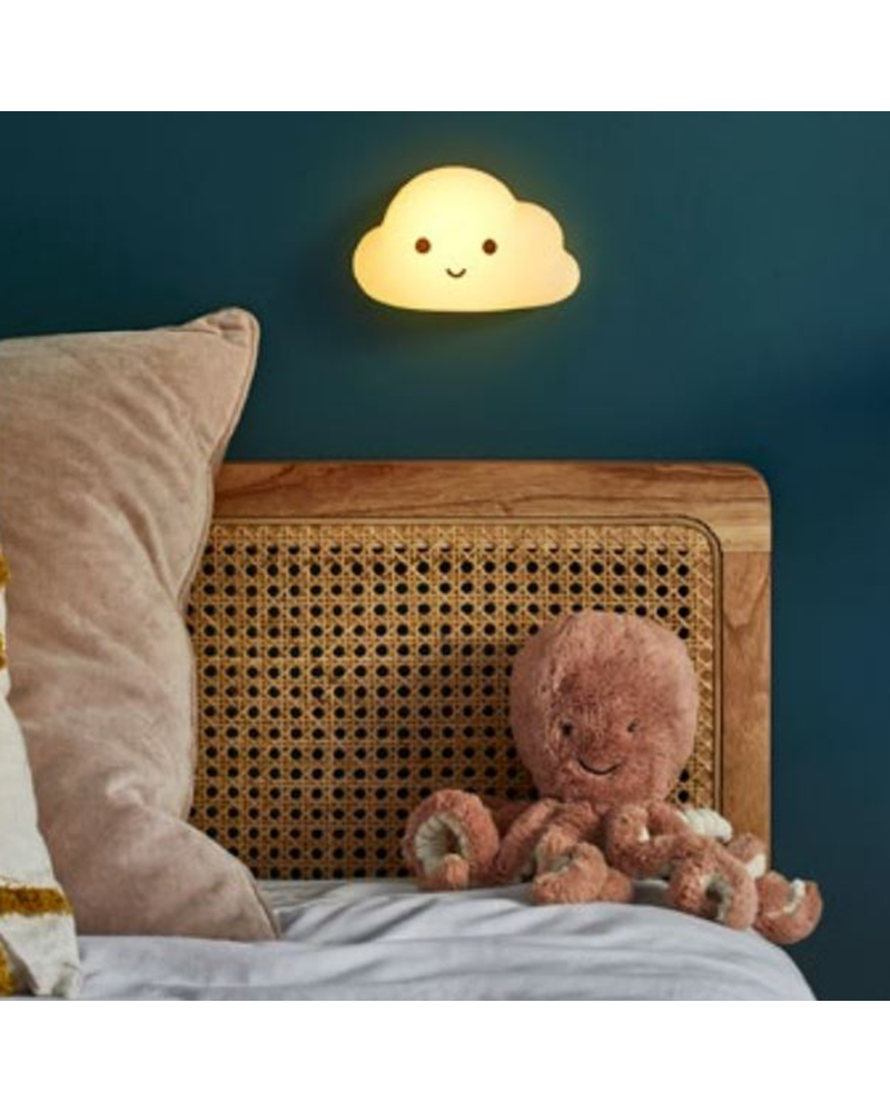 LED Night Lamp Cloud Shape Color Touch Control Rechargeable Battery