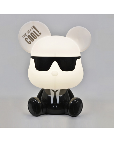 LED table lamp 28.5cm ABS bear shape touch button 3 intensities