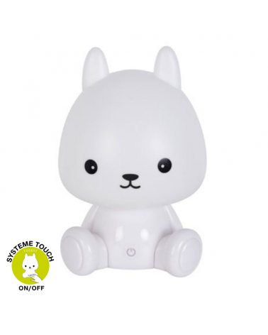 LED table lamp 26cm ABS rabbit shape touch button 3 intensities
