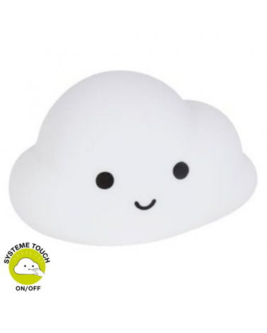 LED Night Lamp Cloud Shape Color Touch Control Rechargeable Battery