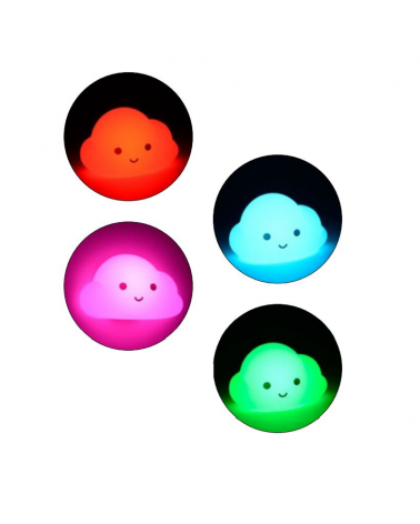 LED Night Lamp Cloud Shape Color Touch Control Rechargeable Battery