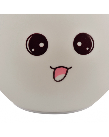 LED table lamp 16cm silicone rabbit shape touch control color changing