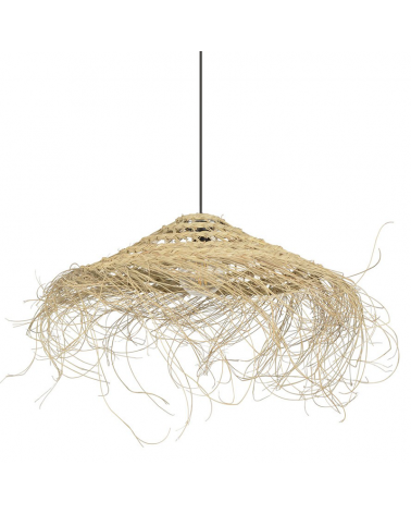 Lámpara de techo 50cm fibras de esparto deshilachadas E27 15W