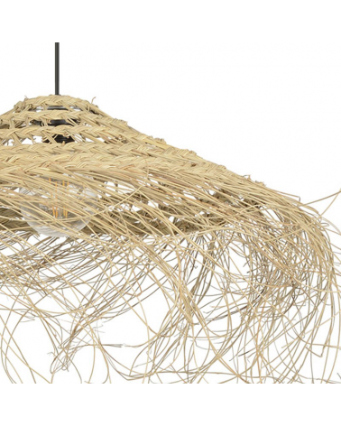 Lámpara de techo 50cm fibras de esparto deshilachadas E27 15W