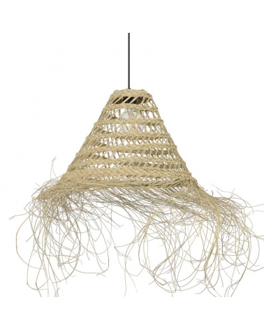 Ceiling lamp 40cm conical frayed esparto fibers E27 15W
