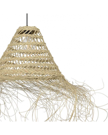 Ceiling lamp 40cm conical frayed esparto fibers E27 15W