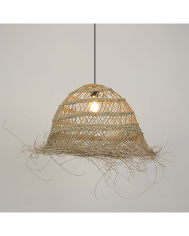 Ceiling lamp 35cm frayed esparto fibers E27 15W