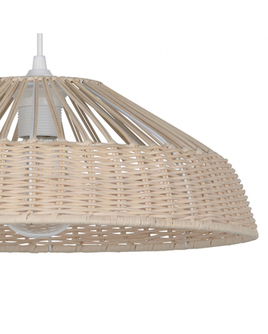 Ceiling lamp 38cm braided natural rattan lampshade E27 100W