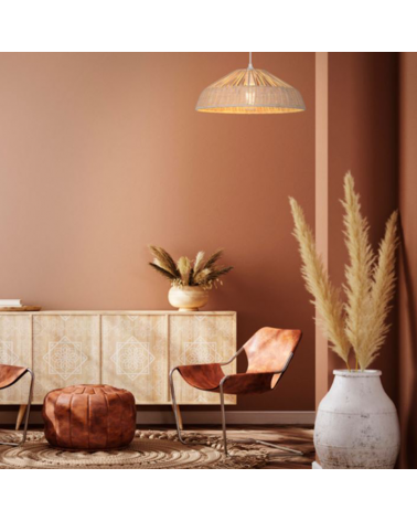 Ceiling lamp 38cm braided natural rattan lampshade E27 100W