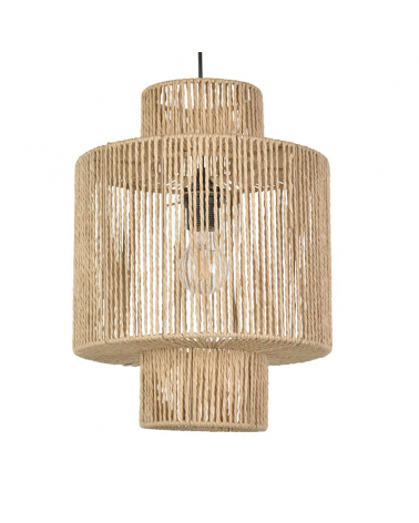 Ceiling lamp 30cm twisted paper rope lampshade E27 60W