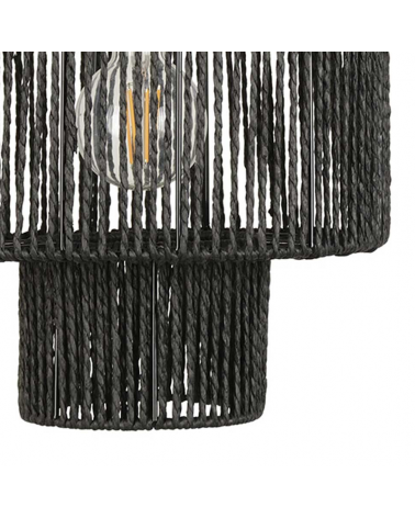 Ceiling lamp 30cm twisted paper rope lampshade E27 60W