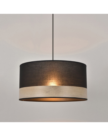 Circular ceiling lamp 38cm cotton lampshade E27 100W