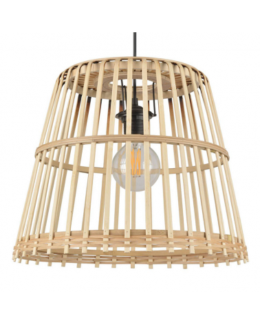 Ceiling lamp lampshade 37cm bamboo rods E27 60W