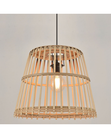 Ceiling lamp lampshade 37cm bamboo rods E27 60W