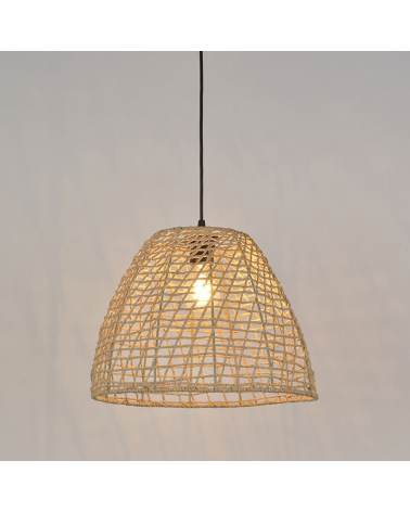 Ceiling lamp lampshade 35cm twisted paper rope E27 60W
