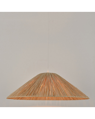 Ceiling lamp lampshade 58cm E27 100W natural raffia