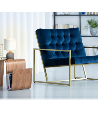 Lámpara de mesa 26cm pantalla algodón y estructura de metal E14 40W