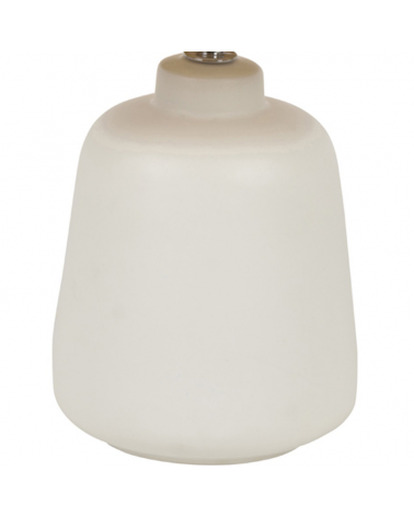 Table lamp 34cm raffia lampshade and ceramic structure E27 60W